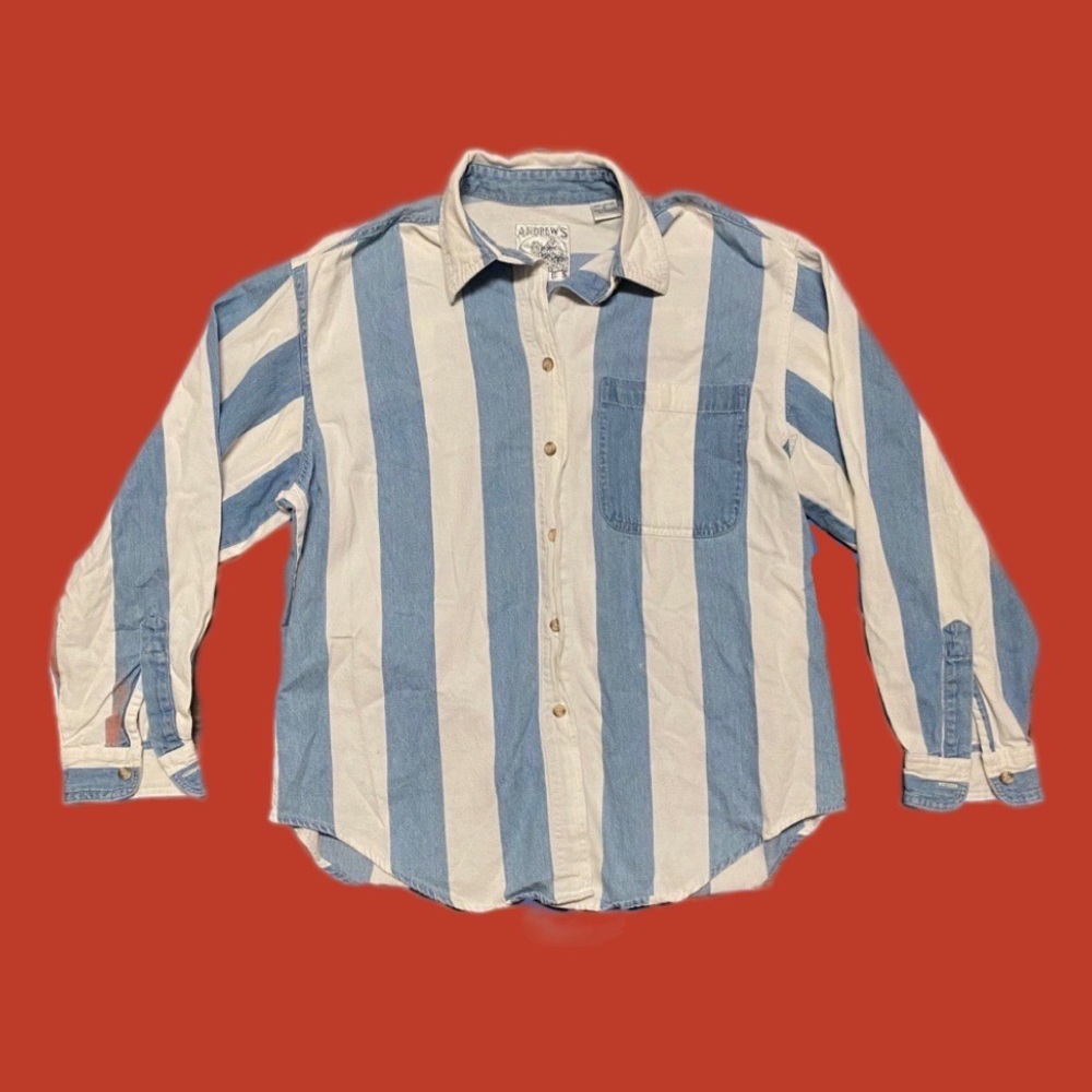 Stripped button down